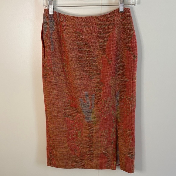 Christian Lacroix Paris Vintage Couture Pink and Yellow Patterned Skirt Suit - Picture 8 of 16